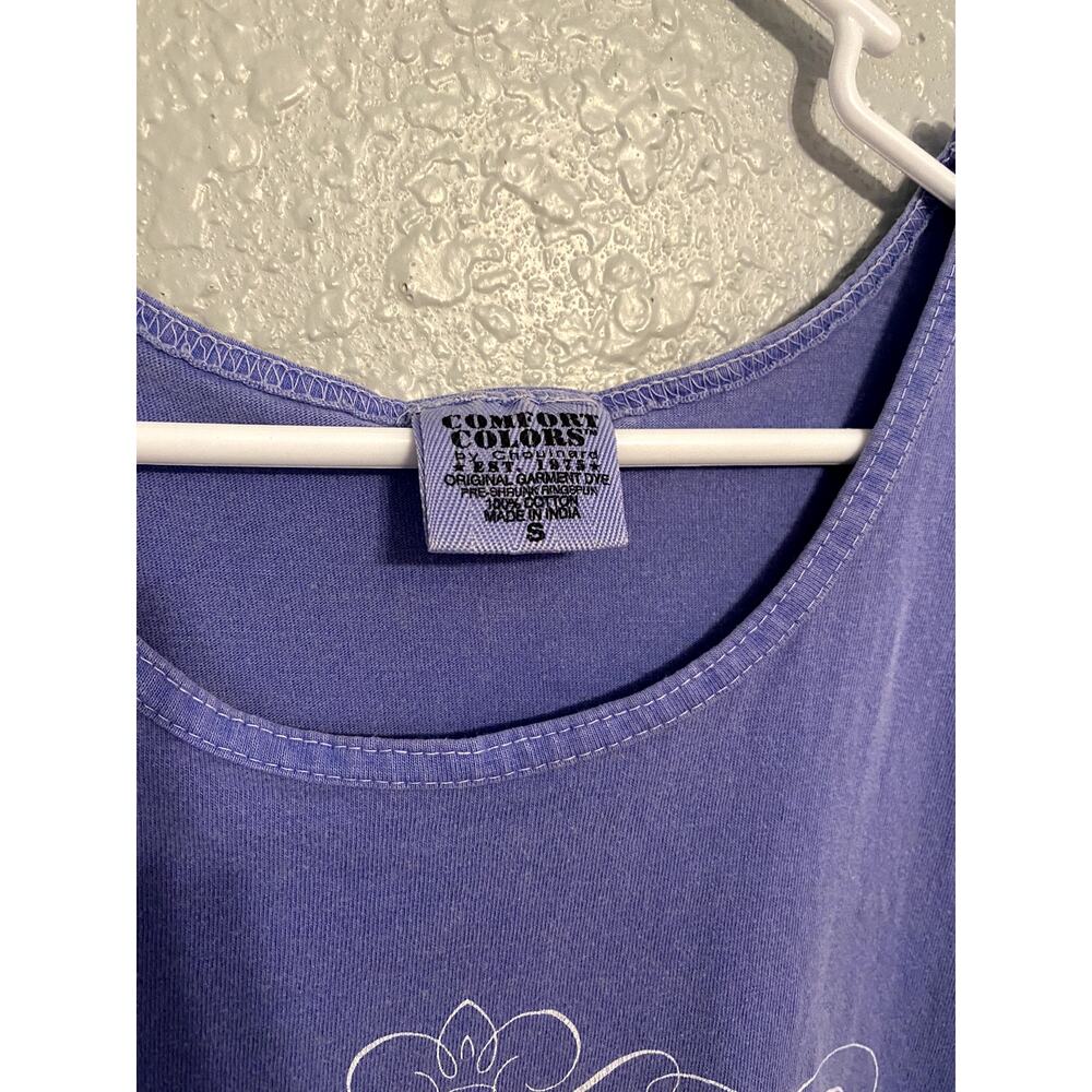 Comfort Colors Small Purple Tank Top University of Arkansas Razorbacks Shirt - Picture 3 of 6